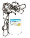 CO Snow Scene Watercolor Adult Dog Tag Chain Necklace-Dog Tag Necklace-TooLoud-1 Piece-Davson Sales