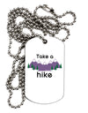 Take a Hike Adult Dog Tag Chain Necklace-Dog Tag Necklace-TooLoud-1 Piece-Davson Sales