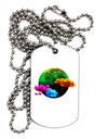 Moon Dream Hallucination Adult Dog Tag Chain Necklace-Dog Tag Necklace-TooLoud-White-Davson Sales