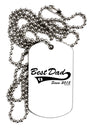 Best Dad Since 2015 Adult Dog Tag Chain Necklace by TooLoud-Dog Tag Necklace-TooLoud-White-Davson Sales