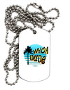 Whoa Dude Adult Dog Tag Chain Necklace by TooLoud-Dog Tag Necklace-TooLoud-1 Piece-Davson Sales