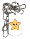 Cute Starfish Adult Dog Tag Chain Necklace by TooLoud-Dog Tag Necklace-TooLoud-White-Davson Sales