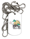 TooLoud Pugs and Kisses Adult Dog Tag Chain Necklace-Dog Tag Necklace-TooLoud-1 Piece-Davson Sales