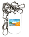 Castlewood Canyon Watercolor Adult Dog Tag Chain Necklace-Dog Tag Necklace-TooLoud-12 Pieces-Davson Sales