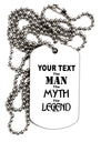 Personalized The Man The Myth The Legend Adult Dog Tag Chain Necklace by TooLoud-Dog Tag Necklace-TooLoud-1 Piece-Davson Sales