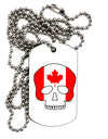 Skull Flag Canada Adult Dog Tag Chain Necklace-Dog Tag Necklace-TooLoud-1 Piece-Davson Sales