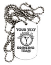 Personalized -Name- Bachelorette Party Drinking Team Adult Dog Tag Chain Necklace-Dog Tag Necklace-TooLoud-White-Davson Sales