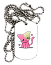 Kawaii Kitty Adult Dog Tag Chain Necklace-Dog Tag Necklace-TooLoud-1 Piece-Davson Sales