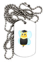 Graduation Bee Adult Dog Tag Chain Necklace by TooLoud-Dog Tag Necklace-TooLoud-1 Piece-Davson Sales