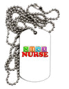 Nicu Nurse Adult Dog Tag Chain Necklace-Dog Tag Necklace-TooLoud-1 Piece-Davson Sales