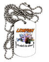 Lionfish - It's What's For Dinner Adult Dog Tag Chain Necklace-Dog Tag Necklace-TooLoud-White-Davson Sales