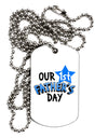 Our 1st Father's Day Adult Dog Tag Chain Necklace-Dog Tag Necklace-TooLoud-1 Piece-Davson Sales