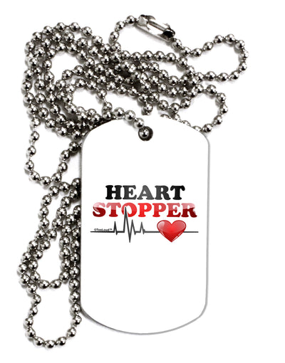 Heart Stopper Adult Dog Tag Chain Necklace-Dog Tag Necklace-TooLoud-1 Piece-Davson Sales