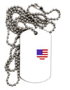 American Flag Faux Pocket Design Adult Dog Tag Chain Necklace by TooLoud-Dog Tag Necklace-TooLoud-White-Davson Sales