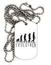 Evolution of Man Adult Dog Tag Chain Necklace by TooLoud-TooLoud-White-Davson Sales