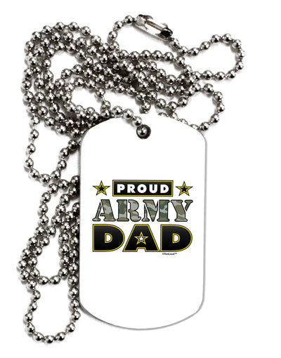 Proud Army Dad Adult Dog Tag Chain Necklace-Dog Tag Necklace-TooLoud-1 Piece-Davson Sales