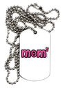 Mom to the Fifth Power - Cute Mom of 5 Design Adult Dog Tag Chain Necklace by TooLoud-Dog Tag Necklace-TooLoud-White-Davson Sales