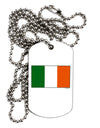 Irish Flag - Flag of Ireland Adult Dog Tag Chain Necklace-Dog Tag Necklace-TooLoud-White-Davson Sales