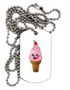 Cute Ice Cream Cone Adult Dog Tag Chain Necklace-Dog Tag Necklace-TooLoud-1 Piece-Davson Sales