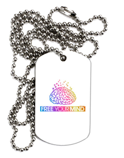 Free Your Mind Adult Dog Tag Chain Necklace-Dog Tag Necklace-TooLoud-1 Piece-Davson Sales