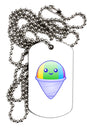 Cute Shaved Ice Adult Dog Tag Chain Necklace by TooLoud-Dog Tag Necklace-TooLoud-White-Davson Sales