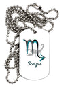 Scorpio Symbol Adult Dog Tag Chain Necklace-Dog Tag Necklace-TooLoud-1 Piece-Davson Sales