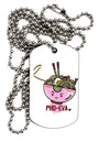 TooLoud Matching Pho Eva Pink Pho Bowl Adult Dog Tag Chain Necklace-Dog Tag Necklace-TooLoud-1 Piece-Davson Sales