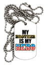 My Brother is My Hero - Armed Forces Adult Dog Tag Chain Necklace by TooLoud-Dog Tag Necklace-TooLoud-White-Davson Sales