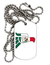 Hecho en Mexico Eagle Symbol - Mexican Flag Adult Dog Tag Chain Necklace by TooLoud-Dog Tag Necklace-TooLoud-White-Davson Sales