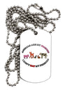 I Don't Eat My Friends Adult Dog Tag Chain Necklace-Dog Tag Necklace-TooLoud-1 Piece-Davson Sales