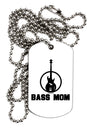 Bass Mom - Mother's Day Design Adult Dog Tag Chain Necklace by TooLoud-Necklaces-TooLoud-White-Davson Sales