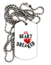 Lil Heart Breaker Adult Dog Tag Chain Necklace-Dog Tag Necklace-TooLoud-1 Piece-Davson Sales