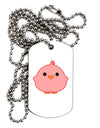 Cute Little Chick - Red Adult Dog Tag Chain Necklace by TooLoud-Dog Tag Necklace-TooLoud-White-Davson Sales