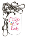 Mother of the Bride - Diamond - Color Adult Dog Tag Chain Necklace-Dog Tag Necklace-TooLoud-White-Davson Sales