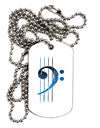 Distressed Bass Strings Adult Dog Tag Chain Necklace-Dog Tag Necklace-TooLoud-1 Piece-Davson Sales