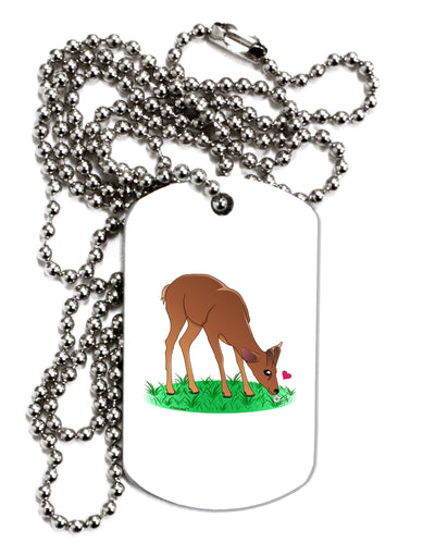 Cute Baby Buck Adult Dog Tag Chain Necklace-Dog Tag Necklace-TooLoud-1 Piece-Davson Sales