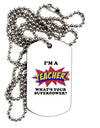 Teacher - Superpower Adult Dog Tag Chain Necklace-Dog Tag Necklace-TooLoud-1 Piece-Davson Sales