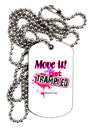 Move It Or Get Trampled Adult Dog Tag Chain Necklace-Dog Tag Necklace-TooLoud-1 Piece-Davson Sales