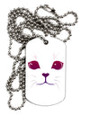 Heart Kitten Adult Dog Tag Chain Necklace by TooLoud-Dog Tag Necklace-TooLoud-1 Piece-Davson Sales