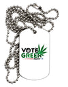 Vote Green Party - Marijuana Adult Dog Tag Chain Necklace-Dog Tag Necklace-TooLoud-1 Piece-Davson Sales