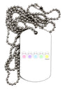 Cute Pastel Bunnies Adult Dog Tag Chain Necklace by TooLoud-Dog Tag Necklace-TooLoud-White-Davson Sales