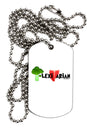 Flexitarian Adult Dog Tag Chain Necklace by TooLoud-Dog Tag Necklace-TooLoud-White-Davson Sales