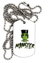 TooLoud Momster Frankenstein Adult Dog Tag Chain Necklace-Dog Tag Necklace-TooLoud-1 Piece-Davson Sales