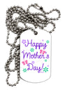 Happy Mother's Day Design Adult Dog Tag Chain Necklace by TooLoud-Dog Tag Necklace-TooLoud-White-Davson Sales