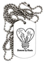 TooLoud Powered by Plants Adult Dog Tag Chain Necklace-Dog Tag Necklace-TooLoud-1 Piece-Davson Sales