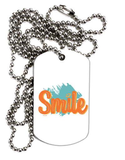 TooLoud Smile Adult Dog Tag Chain Necklace-Dog Tag Necklace-TooLoud-1 Piece-Davson Sales