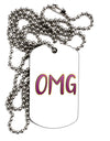 OMG Adult Dog Tag Chain Necklace by TooLoud-Dog Tag Necklace-TooLoud-1 Piece-Davson Sales