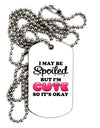 Spoiled But Cute Pink Adult Dog Tag Chain Necklace-Dog Tag Necklace-TooLoud-1 Piece-Davson Sales