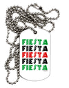 Cinco Fiestas Adult Dog Tag Chain Necklace by TooLoud-Dog Tag Necklace-TooLoud-White-Davson Sales