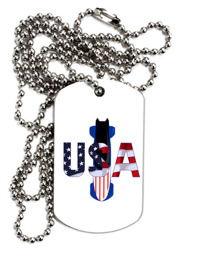 USA Bobsled Adult Dog Tag Chain Necklace by TooLoud-TooLoud-1 Piece-Davson Sales